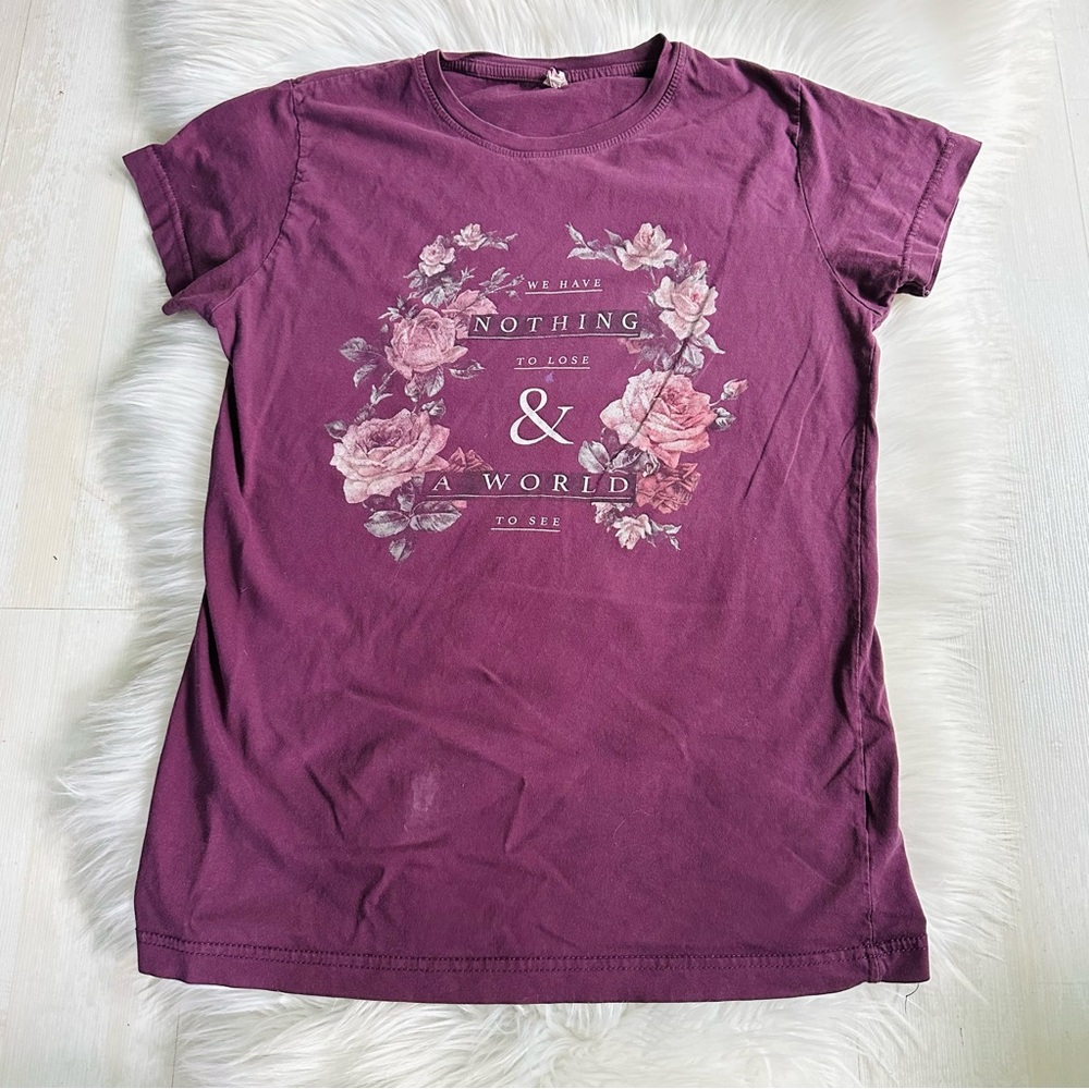 3x$25 Travel Graphic “We Have Nothing To Lose and A World to See” T-Shirt, M